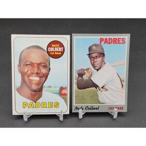 Vintage 1969 - 1970 Topps Nate Colbert San Diego Padres #408 - #11 ~ Ex/NM